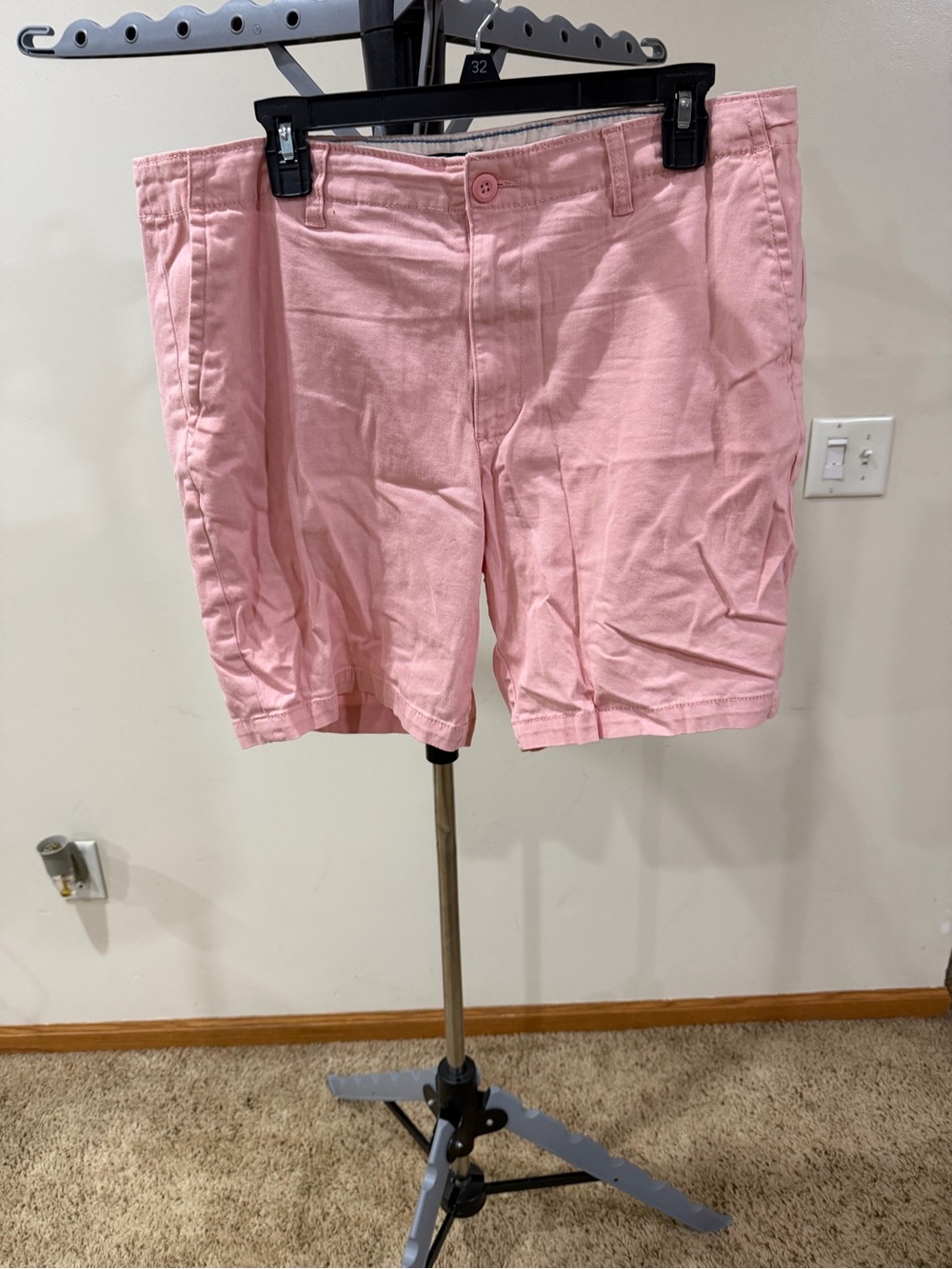 George Men’s Light Pink Cotton Bermuda Shorts